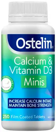Amcal Pharmacies Ostelin Calcium & Vitamin D3 Minis 250 Tablets offer