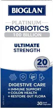 Amcal Pharmacies Bioglan Platinum Probiotic 100 Billion 30 Capsules offer