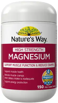 Amcal Pharmacies Nature’s Way High Strength Magnesium 150 Tablets offer