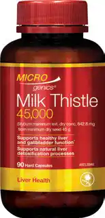 Amcal Pharmacies Microgenics Milk Thistle 45,000 One A Day 90 Capsules offer