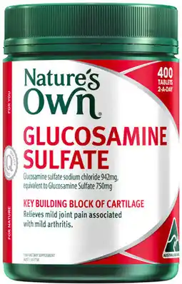Amcal Pharmacies Nature’s Own Glucosamine Sulfate 400 Tablets offer