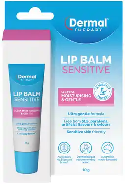 Priceline Dermal Therapy Lip Balm Sensitive offer