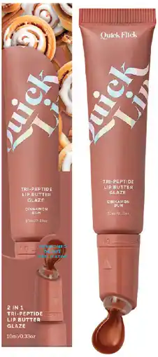 Priceline The Quick Flick Quick Lip Tri-Peptide Lip Butter Glaze Cinnamon Bun offer
