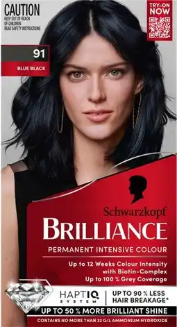 Priceline Schwarzkopf Brilliance 91 Blue Black 1 Kit offer