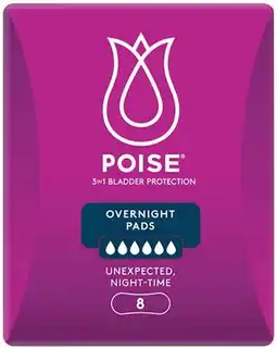 Priceline Poise Pads Overnight offer
