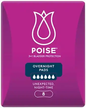 Priceline Poise Pads Overnight offer