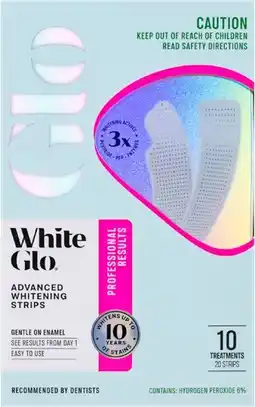 Priceline White Glo Professional Results Advanced Whitening Strips offer