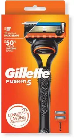 Priceline Gillette Fusion5 Razor 1 Handle + 2 Cartridges 3 Piece Set offer