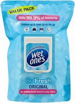 Priceline Wet Ones Be Fresh Original 80 Wipes offer