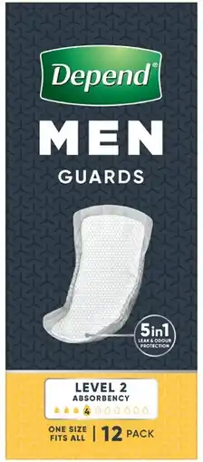 Priceline Depend Guards For Men offer