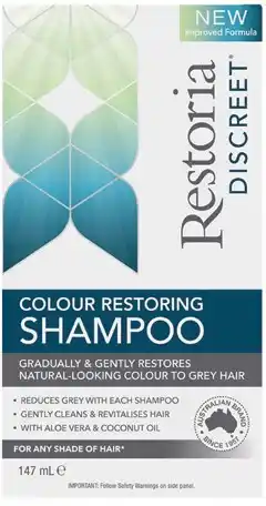 Priceline Restoria Discreet Colour Restoring Shampoo offer