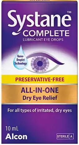 Priceline Systane Complete Lubricant Eye Drops Preservative Free offer