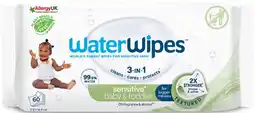 Priceline NEW WaterWipes Baby & Toddler Textured Sensitive 60 Wipes offer