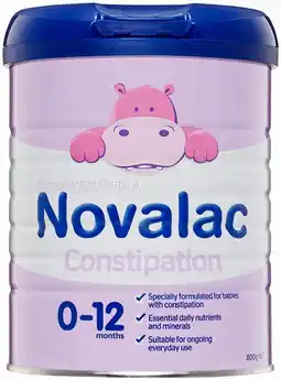 Priceline Novalac Premium Infant Formula 0-12 Months Constipation offer
