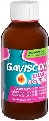 Priceline Gaviscon Dual Action Peppermint Oral Liquid Suspension offer