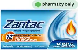 Priceline Zantac Ranitidine 150mg 14 Tablets offer