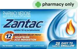Priceline Zantac Ranitidine 150mg 28 Tablets offer