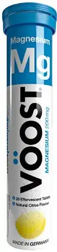 Priceline Vöost Magnesium Mg Natural Citrus Flavour 20 Effervescent Tablets offer