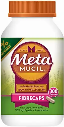 Priceline Metamucil Fibrecaps 300 Capsules offer