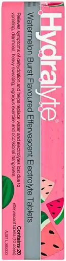 Priceline Hydralyte Watermelon Burst Flavoured Effervescent Electrolyte Tablets 20 Tablets offer