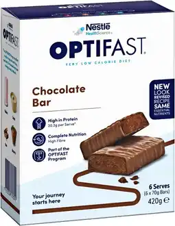 Priceline Optifast VLCD Bar Chocolate offer