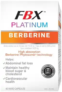 Priceline FatBlaster Platinum Berberine Clinical Strength 40 Capsules offer