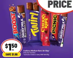 Ritchies Cadbury Medium Bars offer