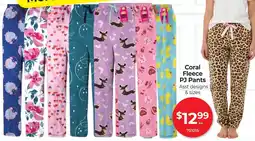 Red Dot Coral Fleece PJ Pants offer