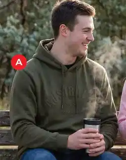 Red Dot Australia embossed hoodie with kanga pocket offer
