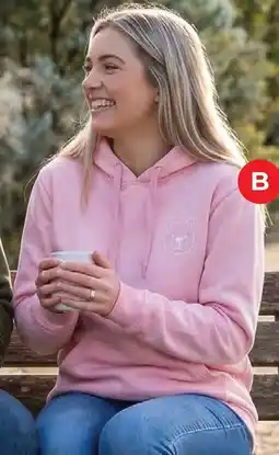 Red Dot Quokka hoodie with kanga pocket offer