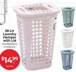 Red Dot Laundry Hamper with Lid offer
