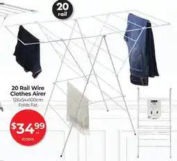 Red Dot 20 Rail Wire Clothes Airer offer