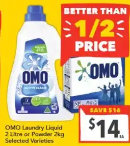 Supa Valu OMO Laundry Liquid or Powder offer