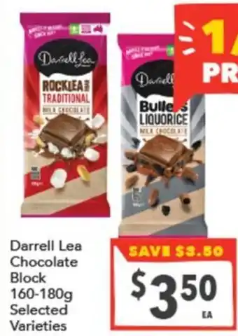 Supa Valu Darrell Lea Chocolate Block offer