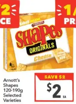 Supa Valu Arnotts Shapes offer