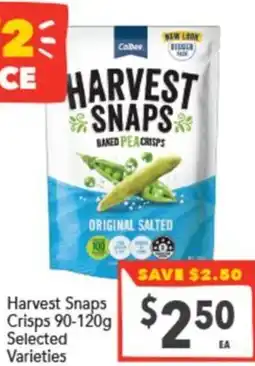 Supa Valu Harvest Snaps Crisps offer