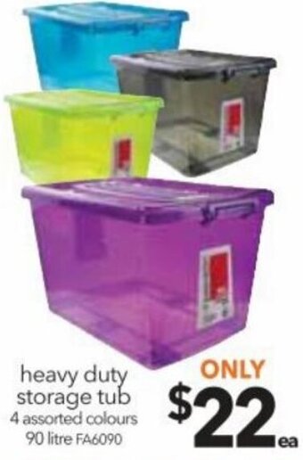 Cheap as Chips heavy Duty Storage Tub offer