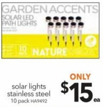 Cheap as Chips Solar Lights Stainless Steel offer