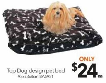 Cheap as Chips Top Dog Design Pet Bed offer