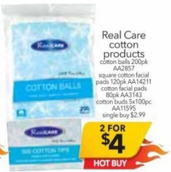 Cheap as Chips Real Care Cotton Products offer