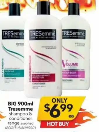 Cheap as Chips BIG 900ml Tresemme offer