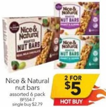 Cheap as Chips Nice & Natural Nut Bars offer