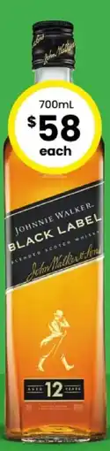 The Bottle O Johnnie Walker Black Label Whisky offer
