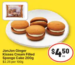 IGA JonJon Ginger Kisses Cream Filled Sponge Cake offer