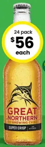 The Bottle O Great Northern Super Crisp Stubbies offer