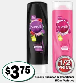 Friendly Grocer Sunsilk Shampoo & Conditioner offer