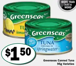 Friendly Grocer Greenseas Canned Tuna offer