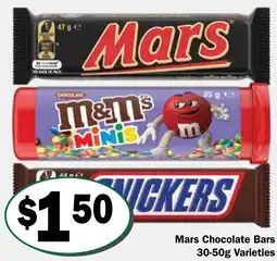Friendly Grocer Mars Chocolate Bars offer