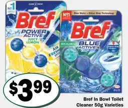 Friendly Grocer Bref In Bowl Toilet Cleaner offer