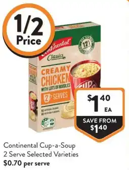 IGA Liquor Continental Cup-a-Soup offer